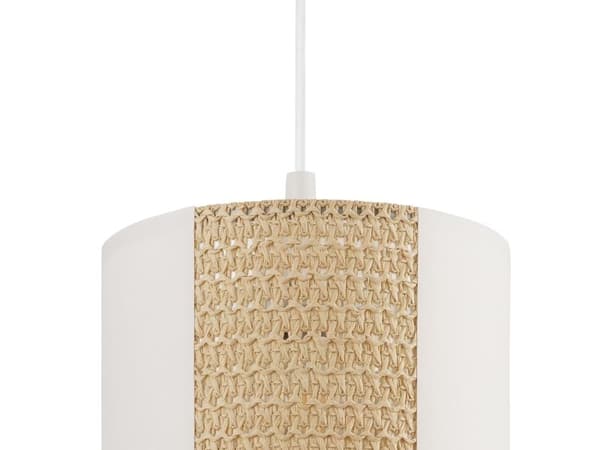 EGLO ANHEM LANGBORD 3L E27 vit/havgräs/papper