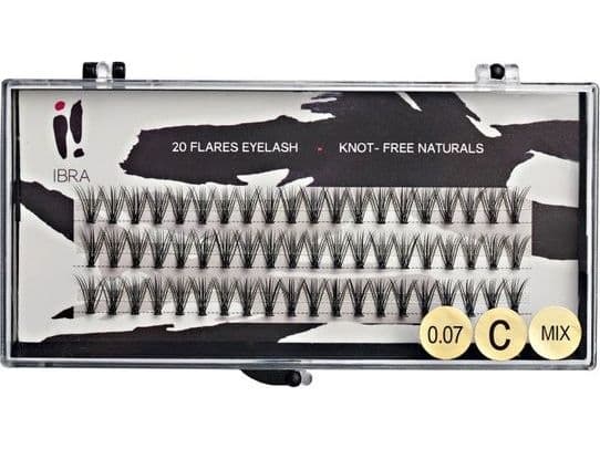 Ibra Artificial Eyelash Clusters 0.07 C-Mix