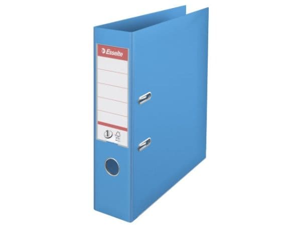 Brevordner Esselte No.1 Power lysblå A4 bred - (10 stk.)