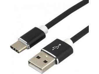 USB-kabel EverActive USB-A til USB-C 1,5 m svart (CBS-1.5CB)
