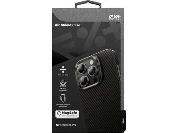 NEXT ONE AirShield MagSafe deksel Carbon iPhone 15 Pro