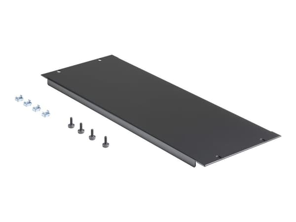 StarTech.com RKPNL4U, Tyhjä paneeli, Terästä, Musta, 1 kg