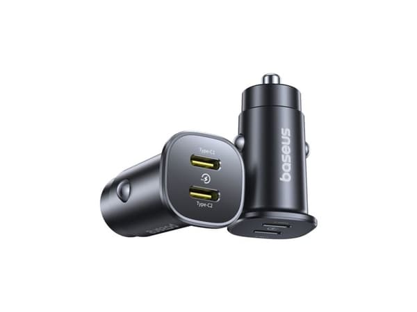 Baseus GoTrip 2x USB-C bil-lader 3,5 A (6932172687243)