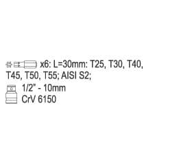 Yato YT-0416, 7 kpl