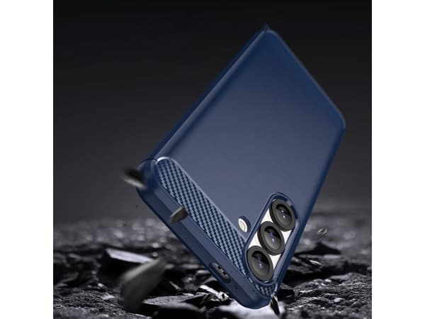 Carbon-skal för iPhone 16e / 17e - blå