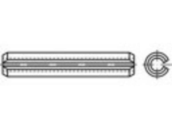 TOOLCRAFT TO-5379372 Rørstifter Rustfrit stål 100 stk