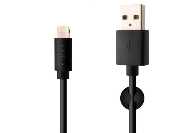 FIXED FIXD-UL2M-BK, 2 m, Lightning, USB C, Hankoppling, Hankoppling, Svart