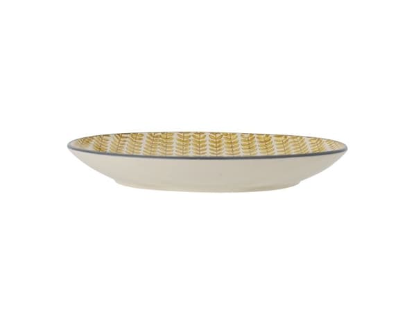 Bloomingville CREATIVE COLLECTION Maple tallrik, gul, stengods