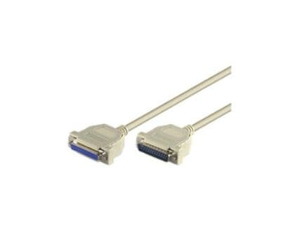 Microconnect MODGR2, Valkoinen, 2 m, DB25, DB25, Uros, Naaras