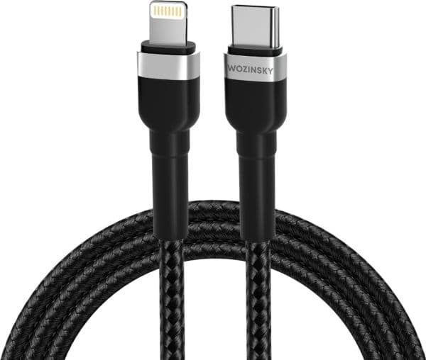 Wozinsky USB-C - Lightning 2 m USB-kaapeli Musta (5907769308765)