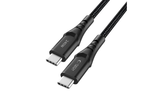 Adaptec TECH-PROTECT UB11T USB-C-kabel PD 240W / QC3.0 200 cm sort
