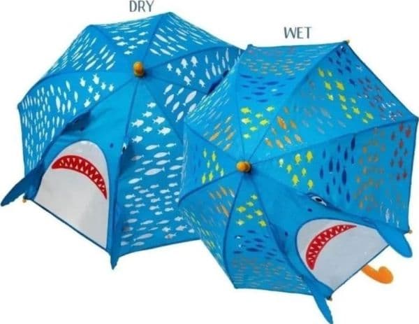 3D färgskiftande paraply haj