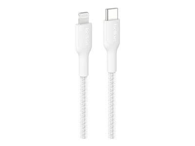 BOOSTCHARGE PUNOTTU LIGHTN | 2M VALKOINEN