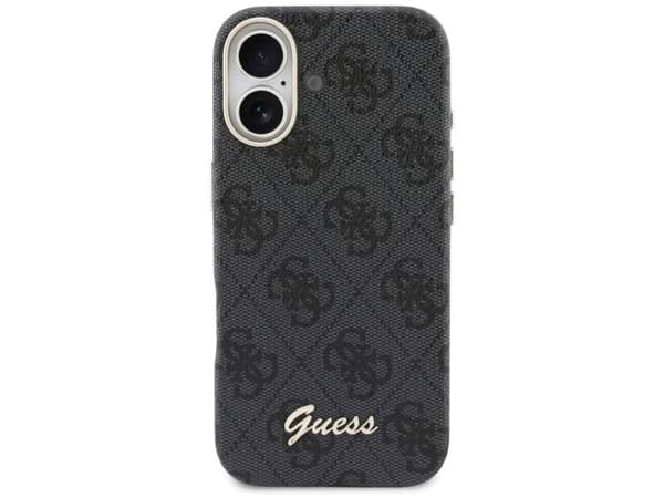 Guess 4G Script MagSafe-skal för iPhone 17 - svart