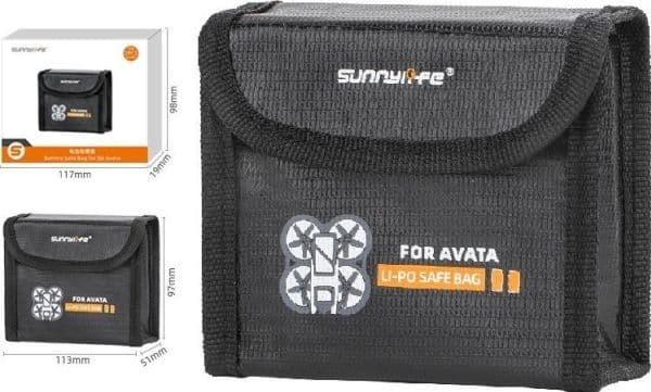 SunnyLife etui til 2x batteri til DJI Avata / At-dc478-2