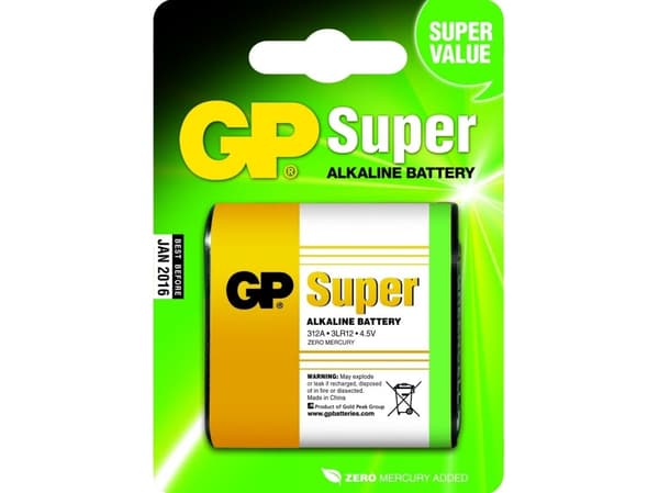 Gp 3lr12/4,5v batteri stk.