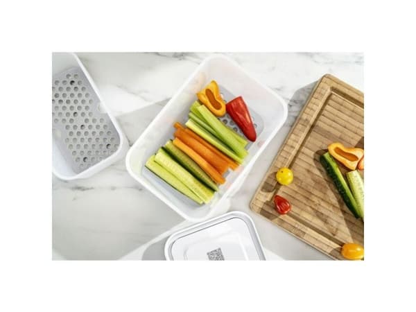 ZWILLING Fresh & Save Droppbricka Grå för Plastbehållare M/L, 2-pack