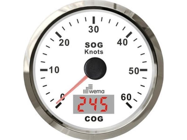 Wema Spedometer 60 kn Valkoinen RF