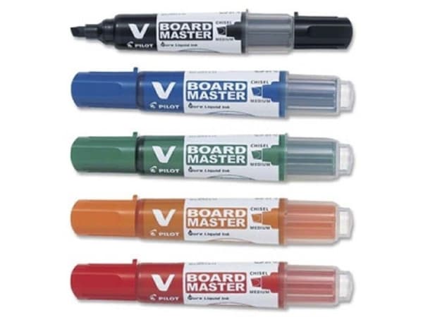 Whiteboardmarkers Pilot V-Board Master ass. färger - (5 st.)