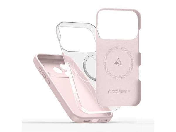 Tech-Protect Silicone Magsafe iPhone 17 Pro Max pink pearl