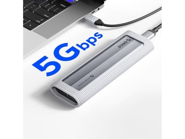 Orico AXM2F M.2 SATA SSD USB-C 3.2 Diskveske - grå