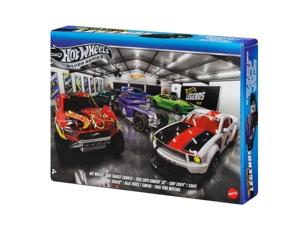 Hot Wheels SILVER SERIES Legends Vehicle Multi-Pack, Fordonsset, 3 År, Plast, Multifärg