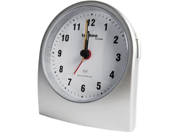 Technoline WT 753, Quartz-väckarklocka, Silver, Klassisk, Analog, Batteri, AA