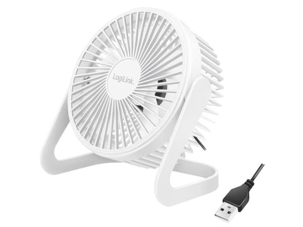 ZUB Logilink USB-fläkt 15.24 cm vit