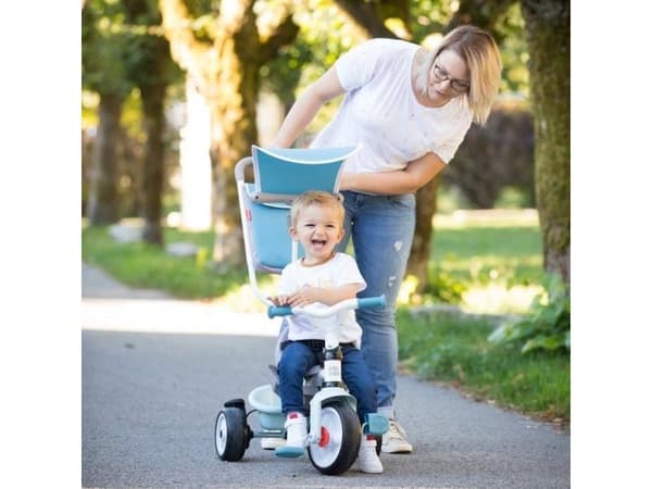 Smoby Balade Plus, 1 år, 3 hjul, Sort, Blå, Grå, Hvit