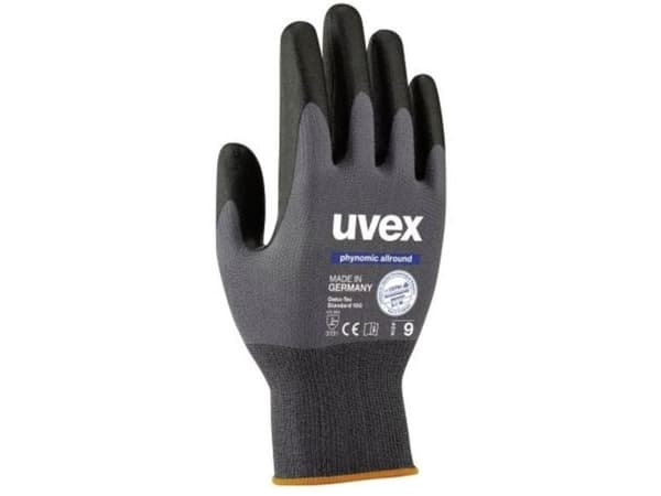Uvex 6004909, Sort, Grå, Voksen, Voksen, Unisex, 1 stykker, Elastan, Polyamid