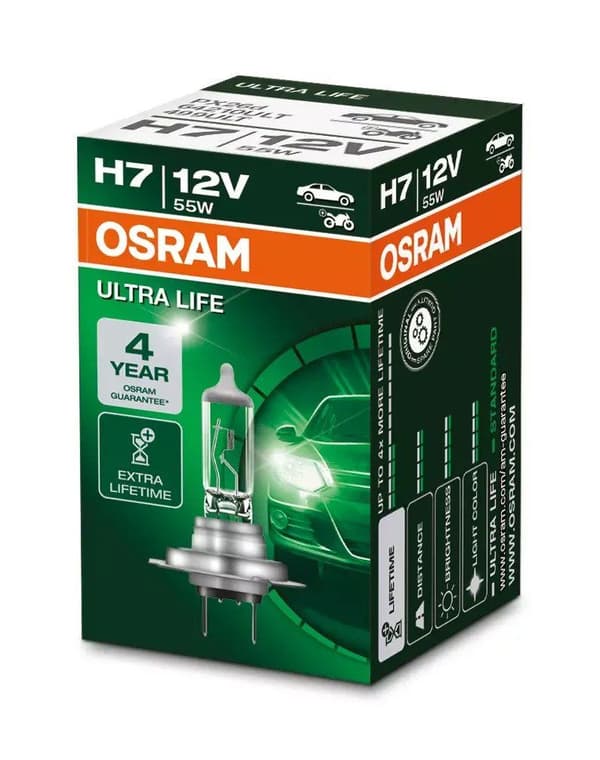 Osram Ultra Life - H7 Auton polttimo