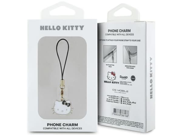 Hello Kitty Charm Kitty-hängsmycke - svart
