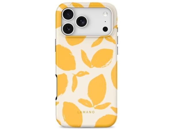 Tech-Protect Lamano MagSafe case for iPhone 18 Pro / 17 Pro - yellow and white