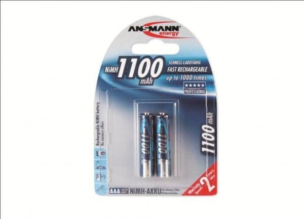 ANSMANN Micro - Batteri 2 x AAA - NiMH - (oppladbart) - 1100 mAh
