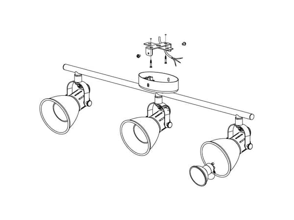 EGLO SERAS SPOT 3X240 LM SORT