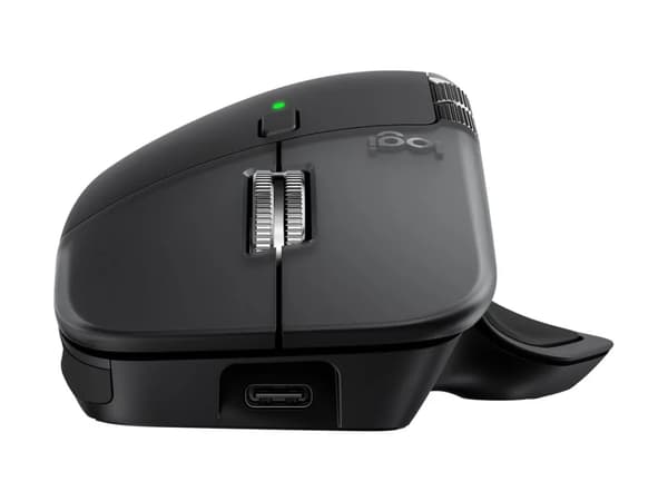 Logitech MX Master 4 for Mac, Oikeakätinen, Laser, Bluetooth, 8000 DPI, Hopea