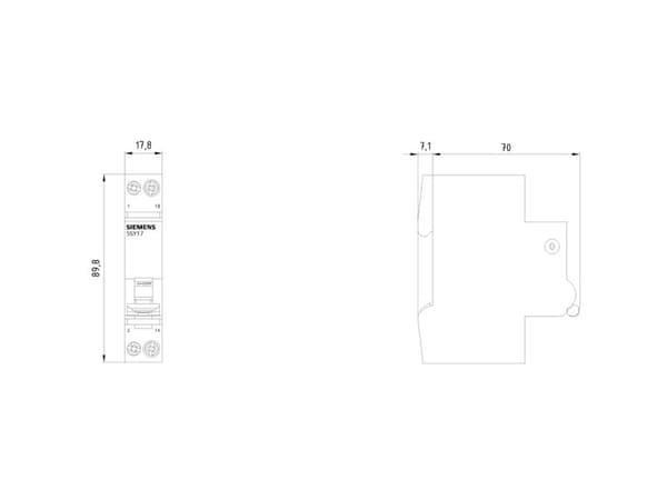 Siemens 5SY1702-4, IP20