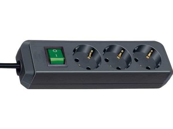 Brennenstuhl EXT CORD virtapiuha 1152300423 3M 3V MUSTA