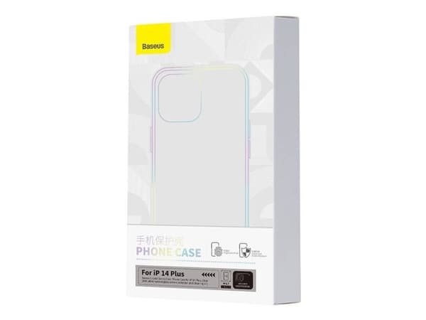 Baseus Baseus Crystal Series-deksel til iPhone 14 Plus + herdet glass