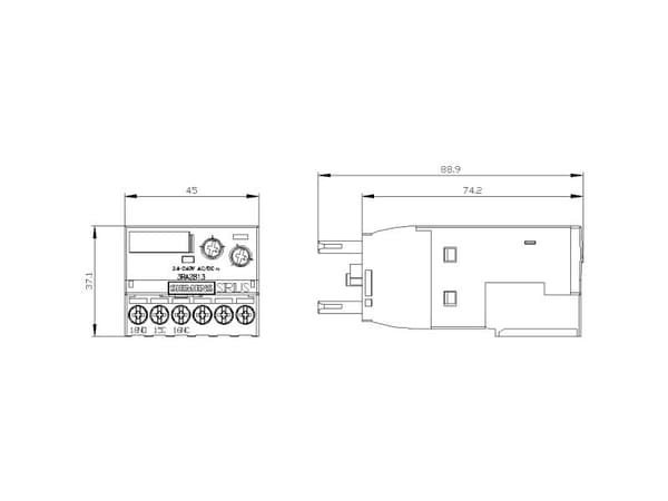 Siemens 3RA28131AW10 3RA2813-1AW10 lisäkytkin 1 kpl