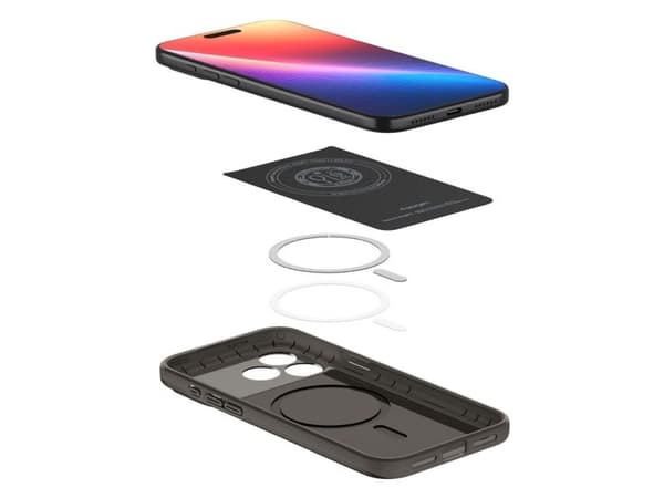 Spigen Thin Fit (MagFit), Etui, Apple, iPhone 17 Pro, 16 cm (6.3"), Mørkegrå