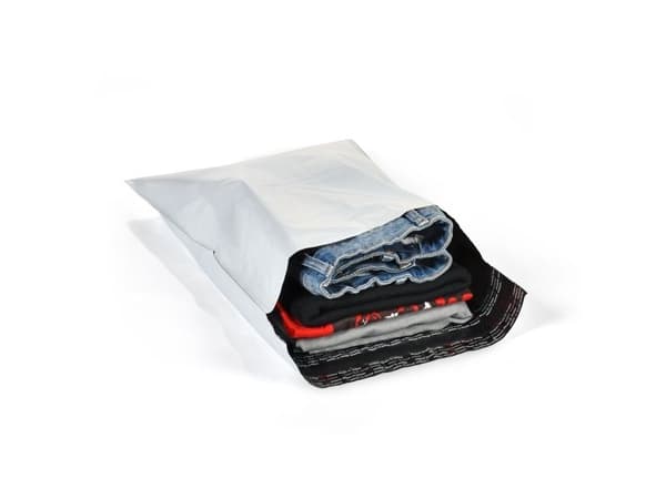 Fraktpåsar PE vit 190x250mm 100 st/pack - (100 x 5 förpackningar)