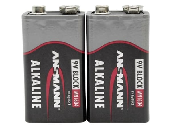 ANSMANN E-BLOCK - Batteri 2 x 6LF22 - Alkalisk