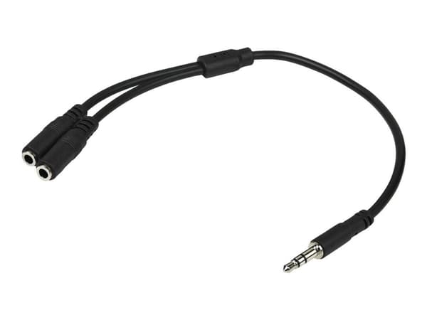 StarTech.com MUY1MFFS, 3.5mm, Uros, 2x3.5mm, Naaras, 0,2 m, musta