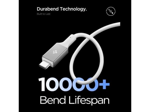 Spigen EB10020CC USB-C-kabel 100W 200 cm - vit