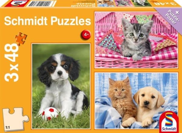 Schmidt Spiele 56361, 48 styck, Djur, 4 År