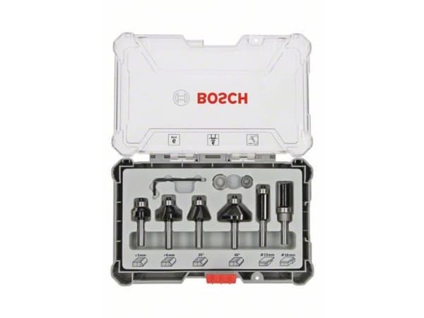 Bosch OVERFRASER SET HM BLANDET 6MM 6 PALAA