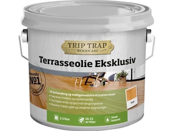 Trip Trap Terrasseolie Eksklusiv, teak
