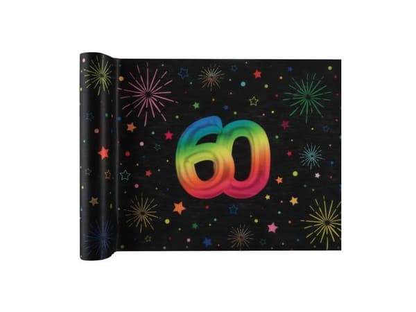 Svart och regnbåge bordslöpare, 60 år