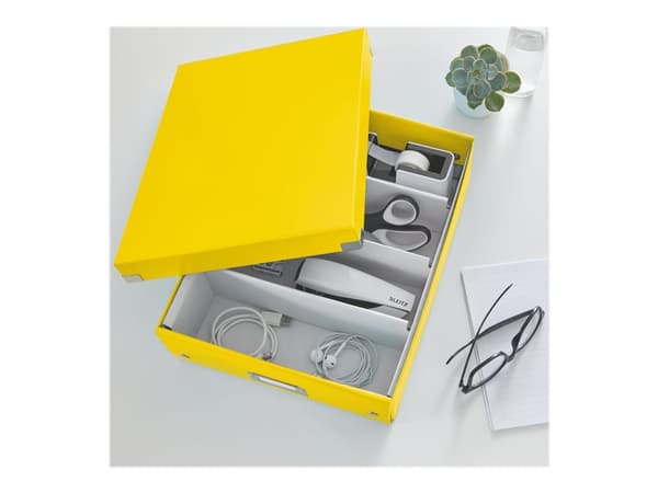 Leitz Click & Store WOW Medium - Förvaringsbox - gul